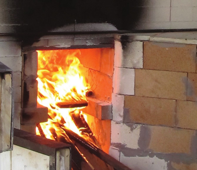 Wood Fired Kiln Firebox